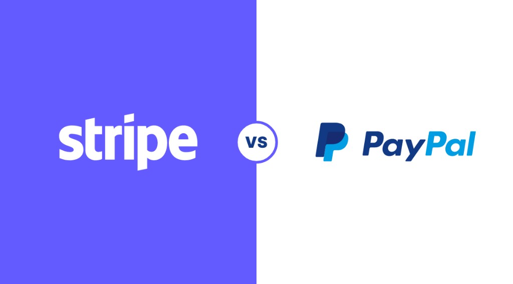 Stripe and PayPal payment options